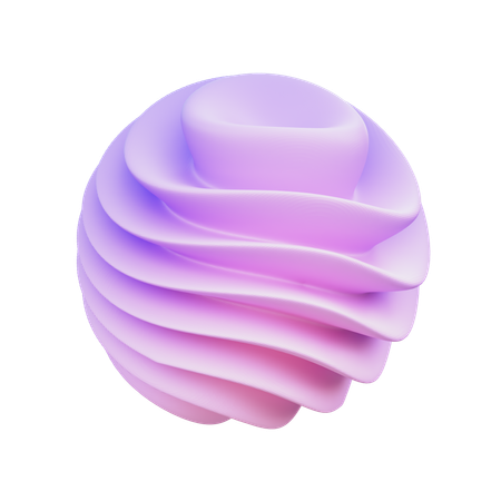 Twisted Sphere  3D Icon