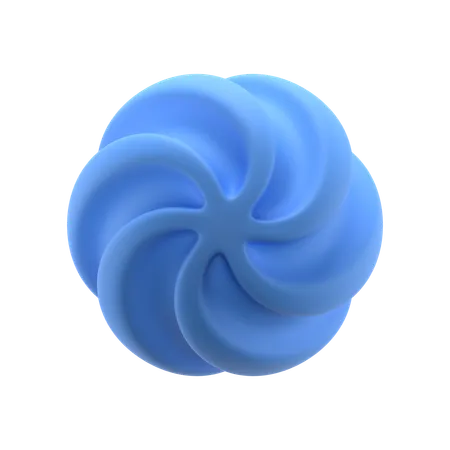 Twisted Sphere  3D Icon