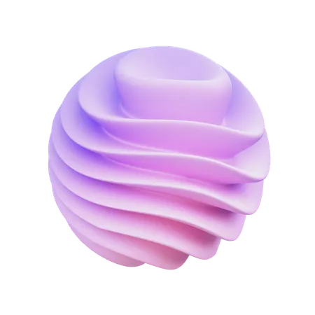 Twisted Sphere  3D Icon