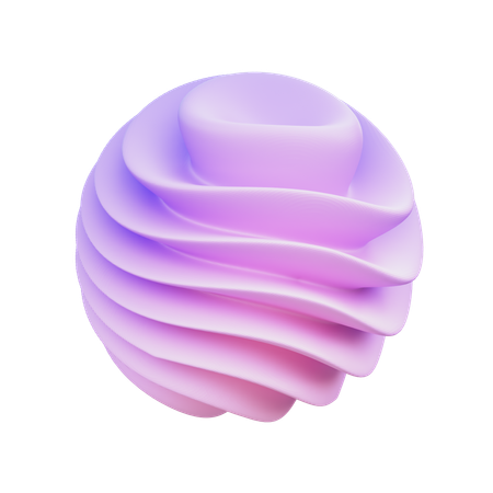Twisted Sphere  3D Icon