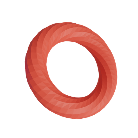 Twisted Torus  3D Icon
