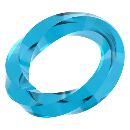 Twisted Torus Shape  3D Icon