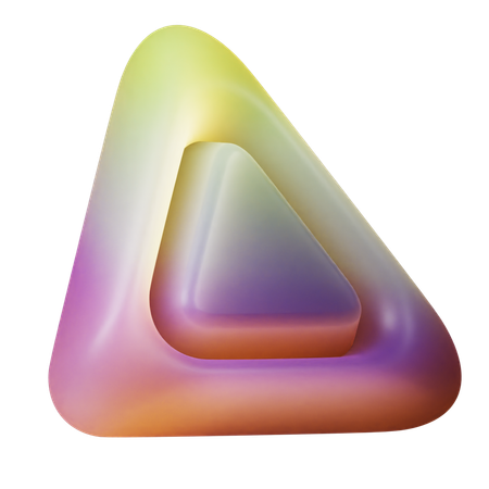 Twisted Triangle  3D Icon