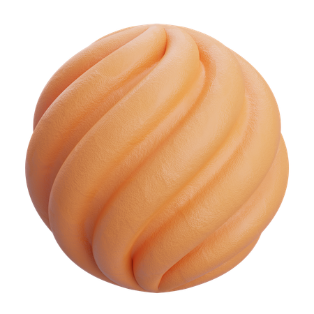Twisted Wavy Ball Neon  3D Icon