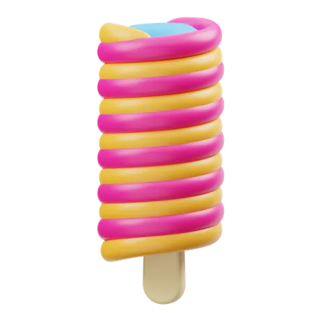 Twister Ice Cream  3D Icon