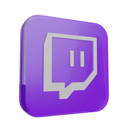 Twitch  3D Icon