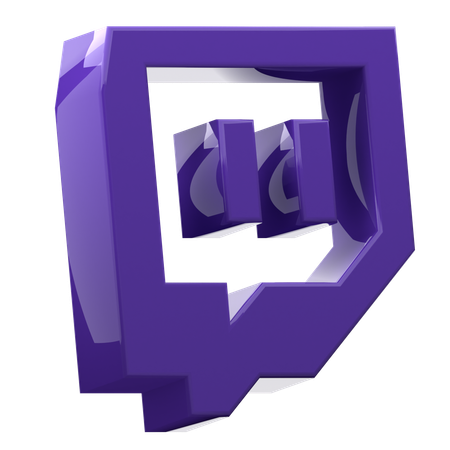 Twitch  3D Icon