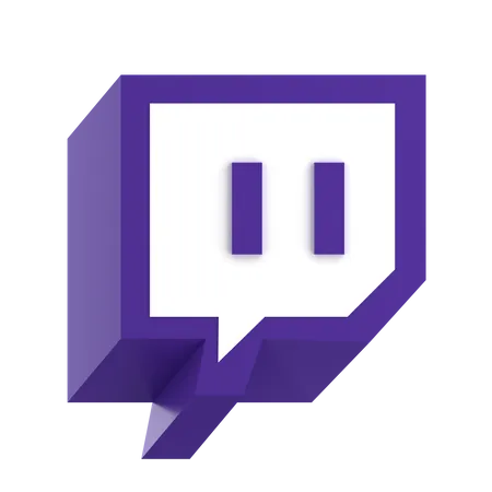 Twitch  3D Icon