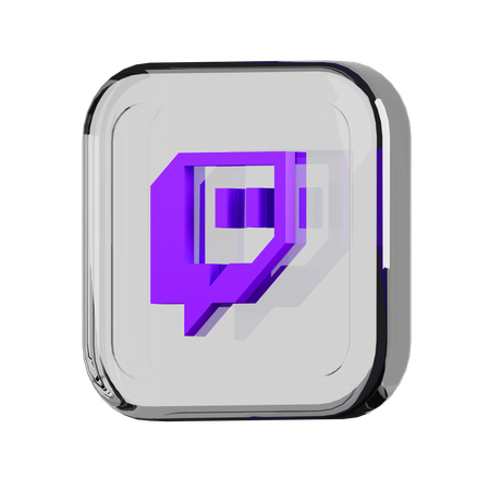 Twitch  3D Icon