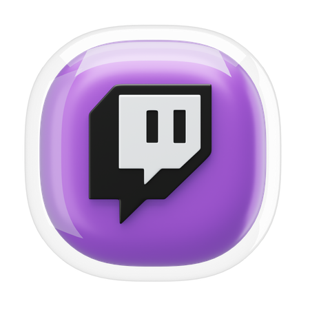 Twitch  3D Icon