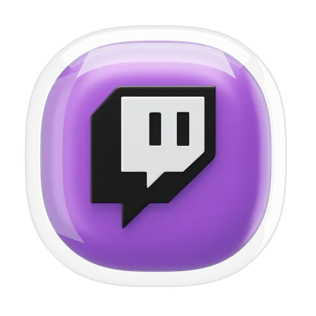 Twitch  3D Icon