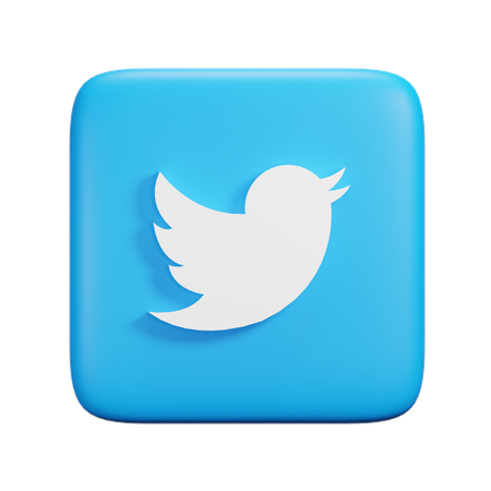 Twitter  3D Icon