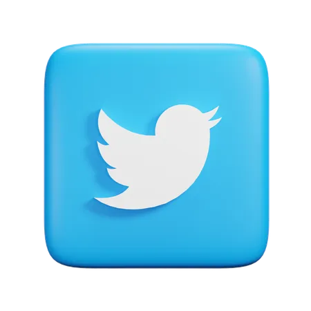 Twitter  3D Icon