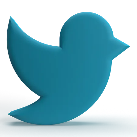 Twitter  3D Icon