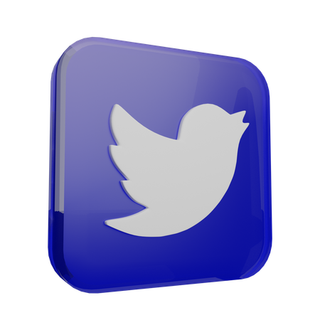 Twitter  3D Icon