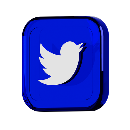 Twitter  3D Icon