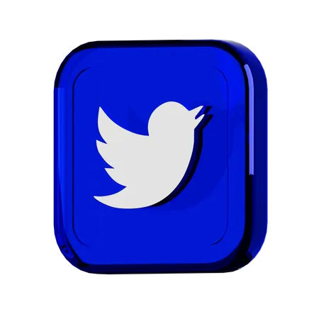 Twitter  3D Icon