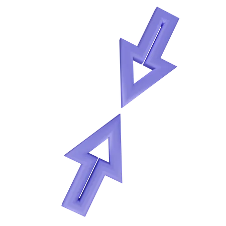 Two Arrows  3D Icon