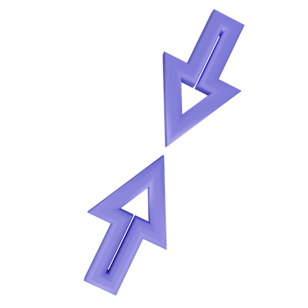Two Arrows 3D Icon
