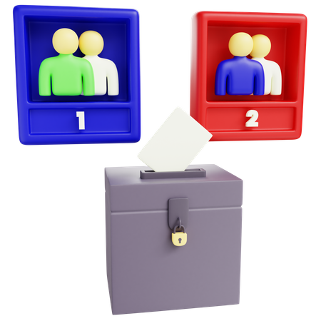 Two Candidate  3D Icon