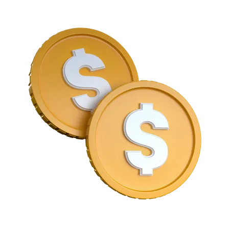 Two Coin  3D Icon