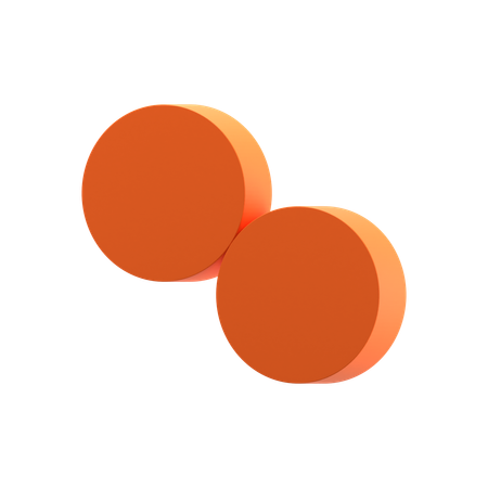 Two Dots  3D Icon