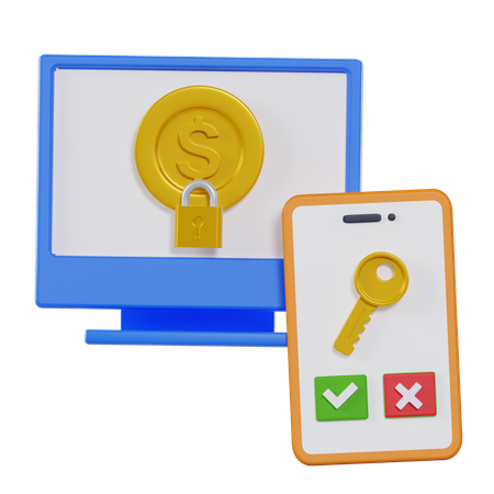 Two Factor Authentication  3D Icon