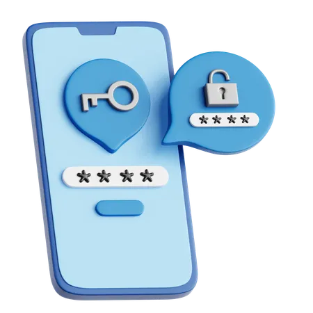 Two Factor Authentication  3D Icon