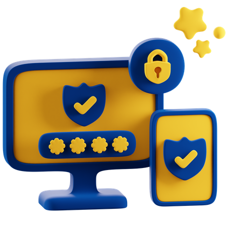 Two-Factor Authentication  3D Icon