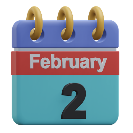 Two February 3D Icon