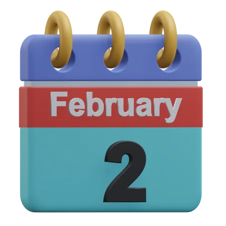 Two February 3D Icon
