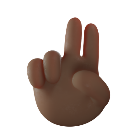 Two Finger 3D Illustration