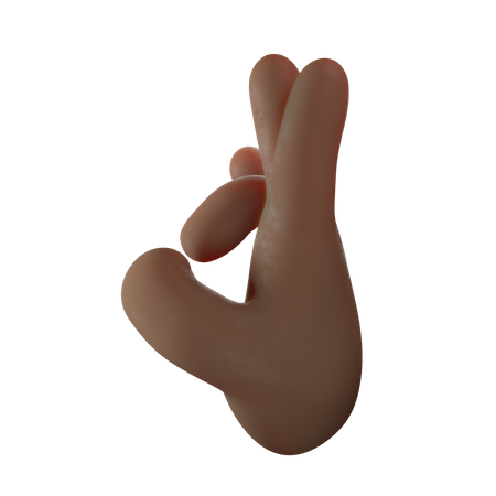 Two Finger Gesture  3D Illustration