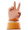 Two Finger Hand Gesture