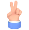 Two Finger Hand Gesture