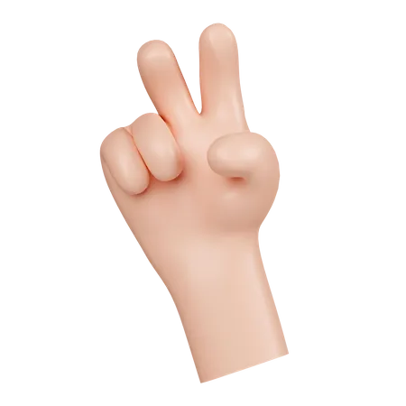 Two Fingers  3D Icon