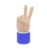 Two Fingers Hand Gesture