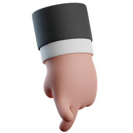 Two fingers walking hand gesture  3D Icon