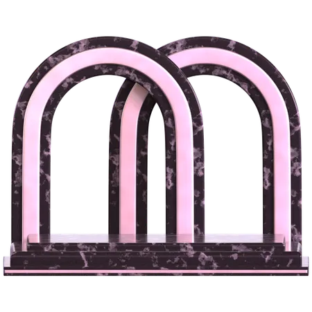 Two Gate Podium  3D Icon