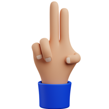 Two hand gesture  3D Icon