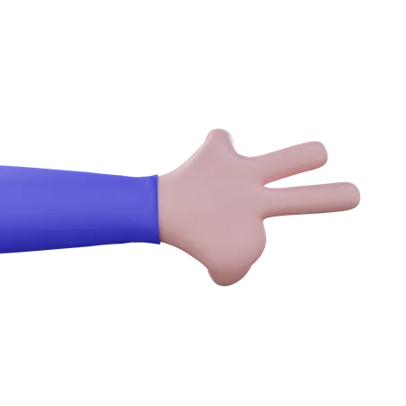 Two Hand Gesture  3D Icon