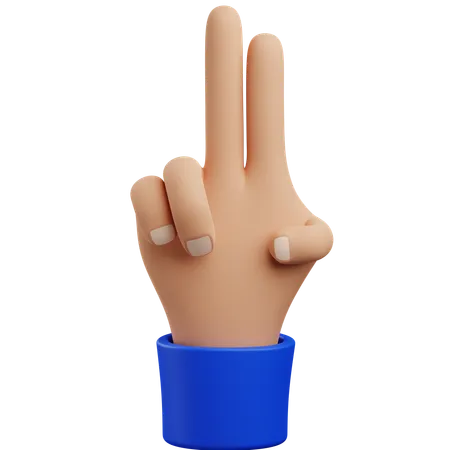 Two hand gesture  3D Icon