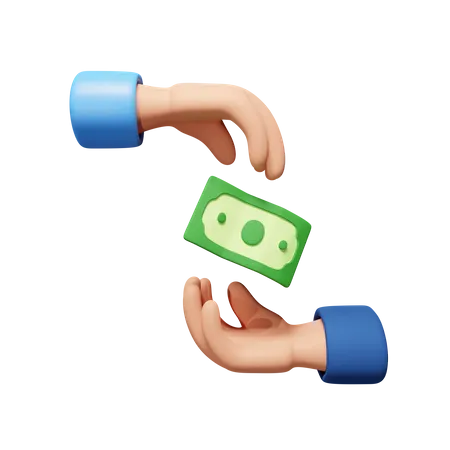 Two Hand Transaction Download This Item Now 3D Icon
