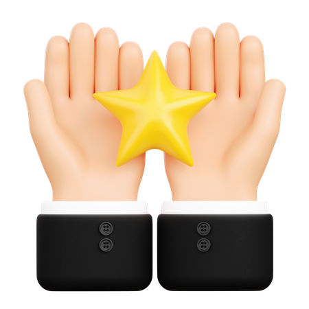 Two Hands Giving Rating  3D Icon