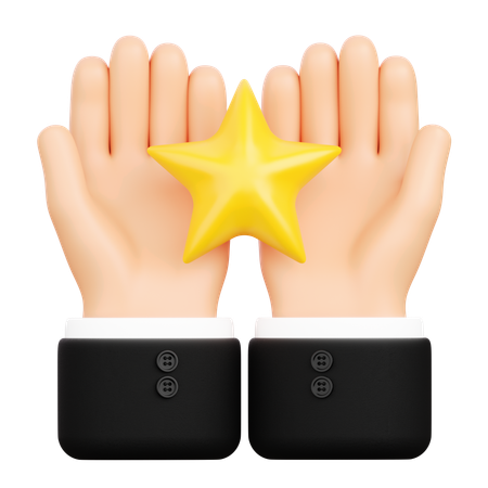 Two Hands Giving Rating  3D Icon