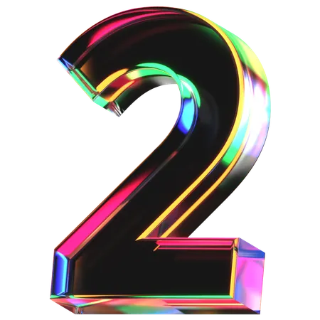 Two Number  3D Icon
