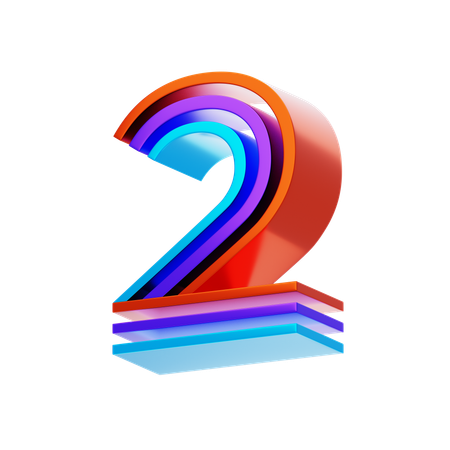 Two number  3D Icon