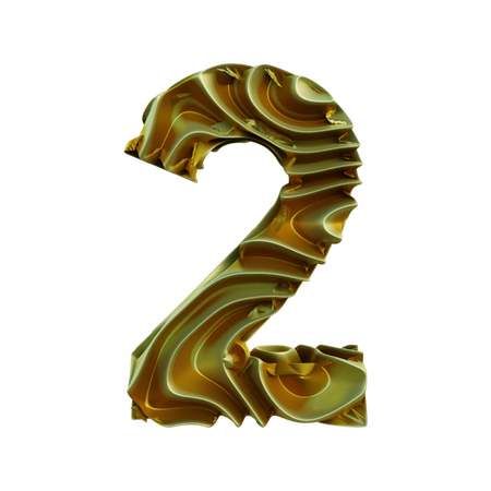 Two Number  3D Icon