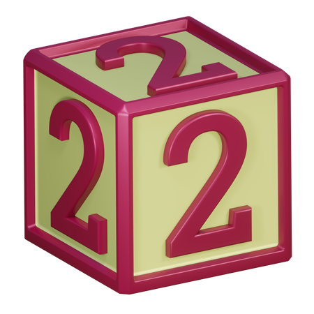 Two Number  3D Icon