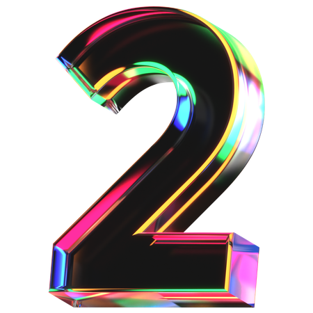 Two Number  3D Icon